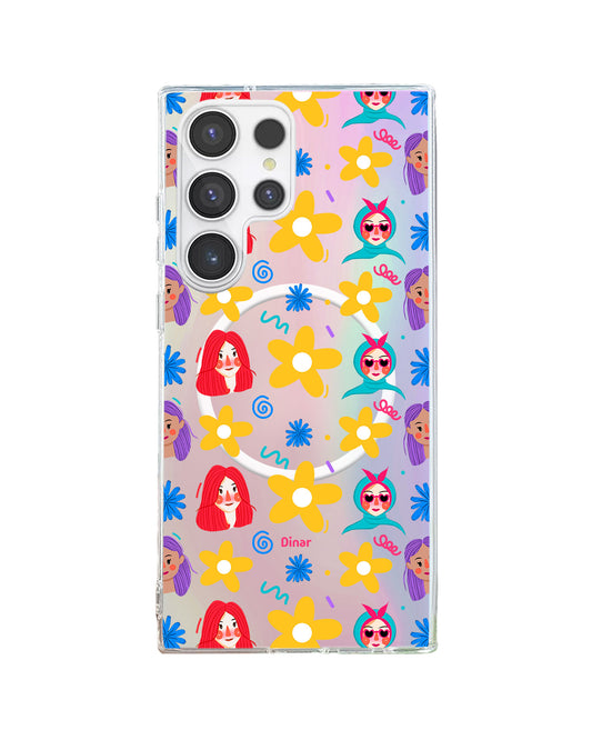 Android Rearguard Holo - Daisy Faces