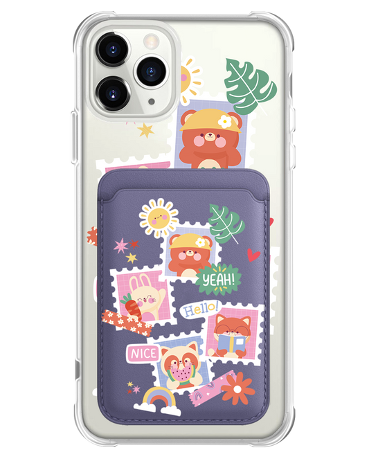 iPhone Magnetic Wallet Case - Animal Squad