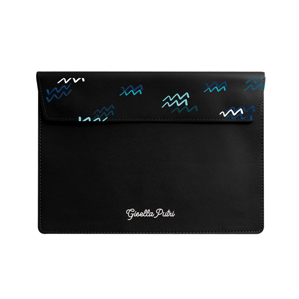 Vegan Leather Sleeve - Aquarius