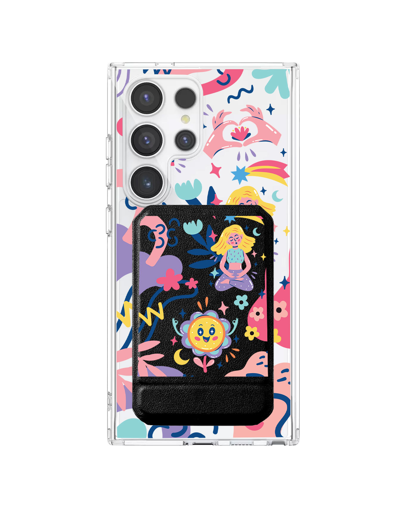 Android Magnetic Multifold Wallet - Heather