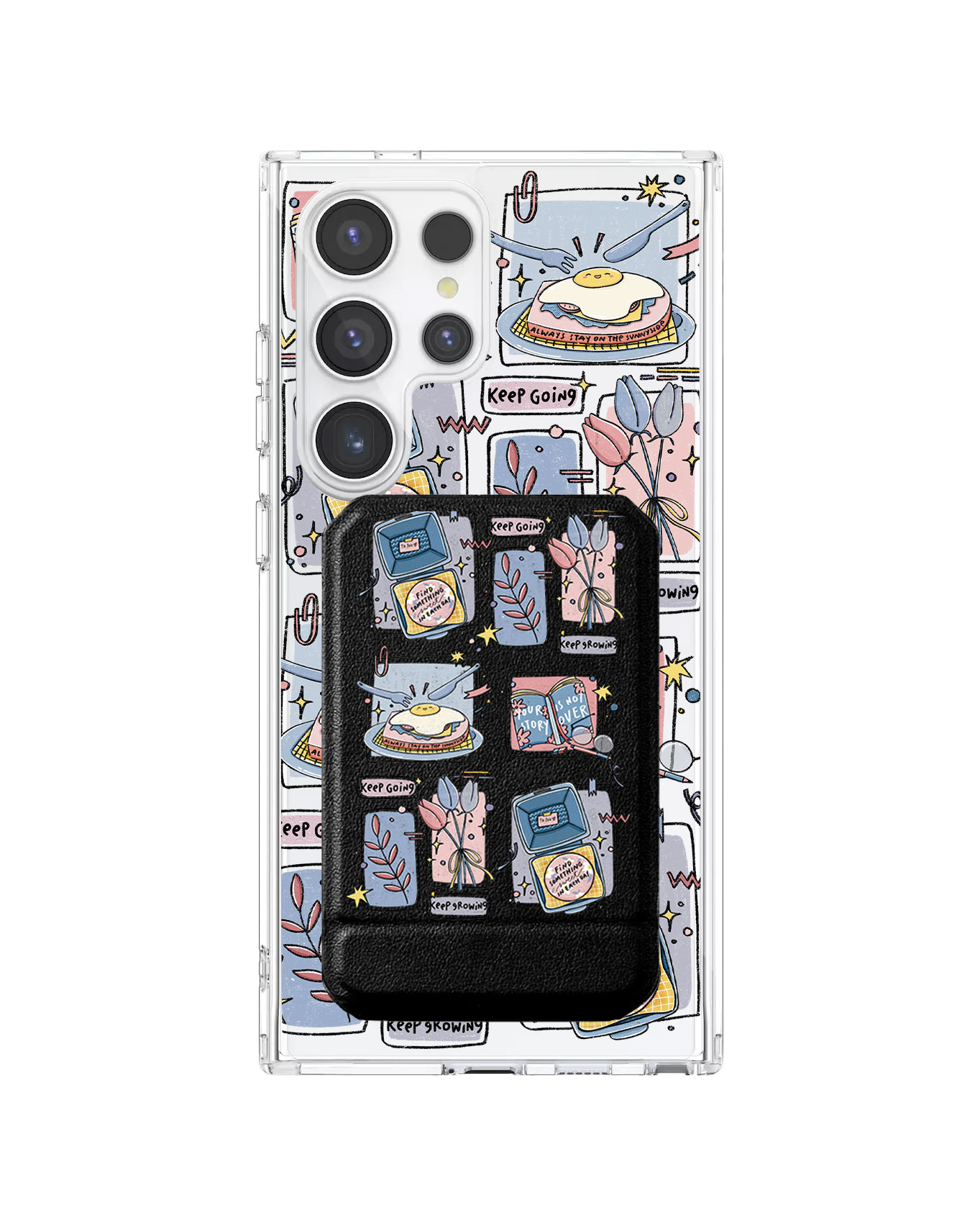 Android Magnetic Multifold Wallet - Grow (Sunnysidearteau)
