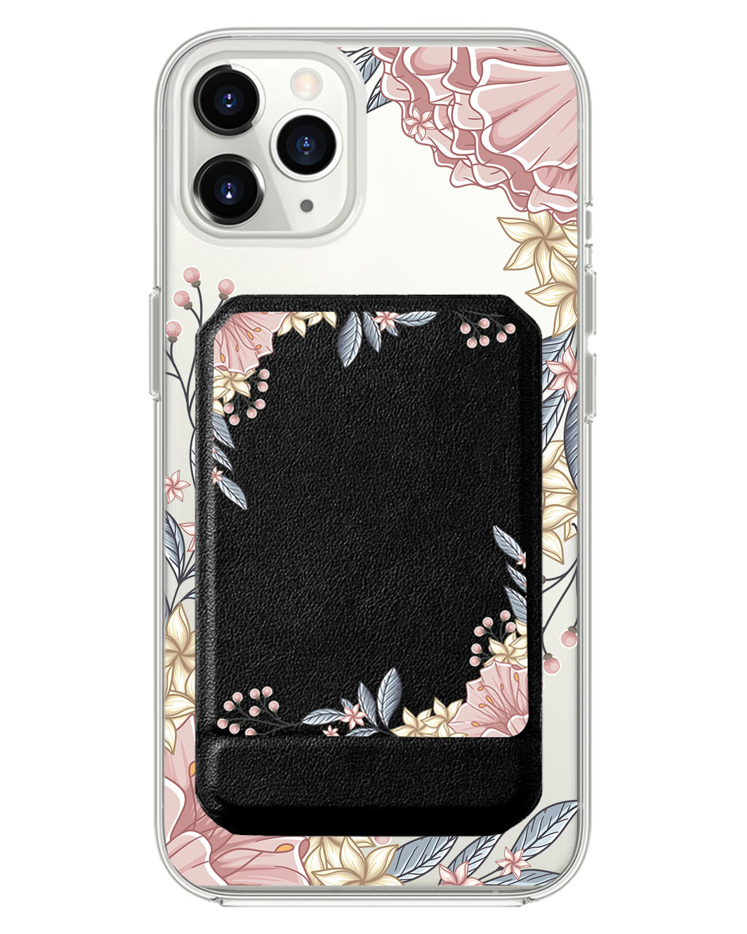 iPhone Magnetic Multifold Wallet - Pink Florals