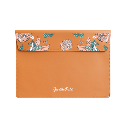 Vegan Leather Sleeve - Bird of Paradise 3.0