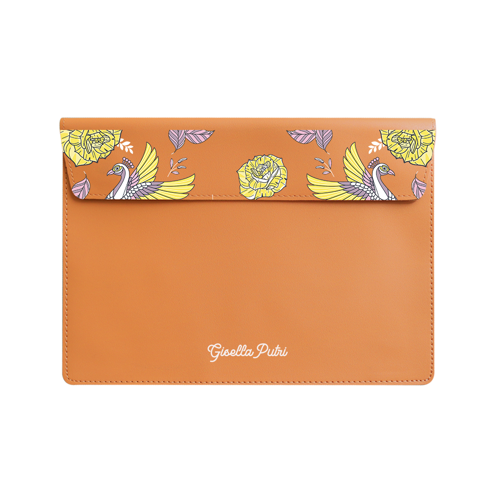 Vegan Leather Sleeve - Bird of Paradise 4.0
