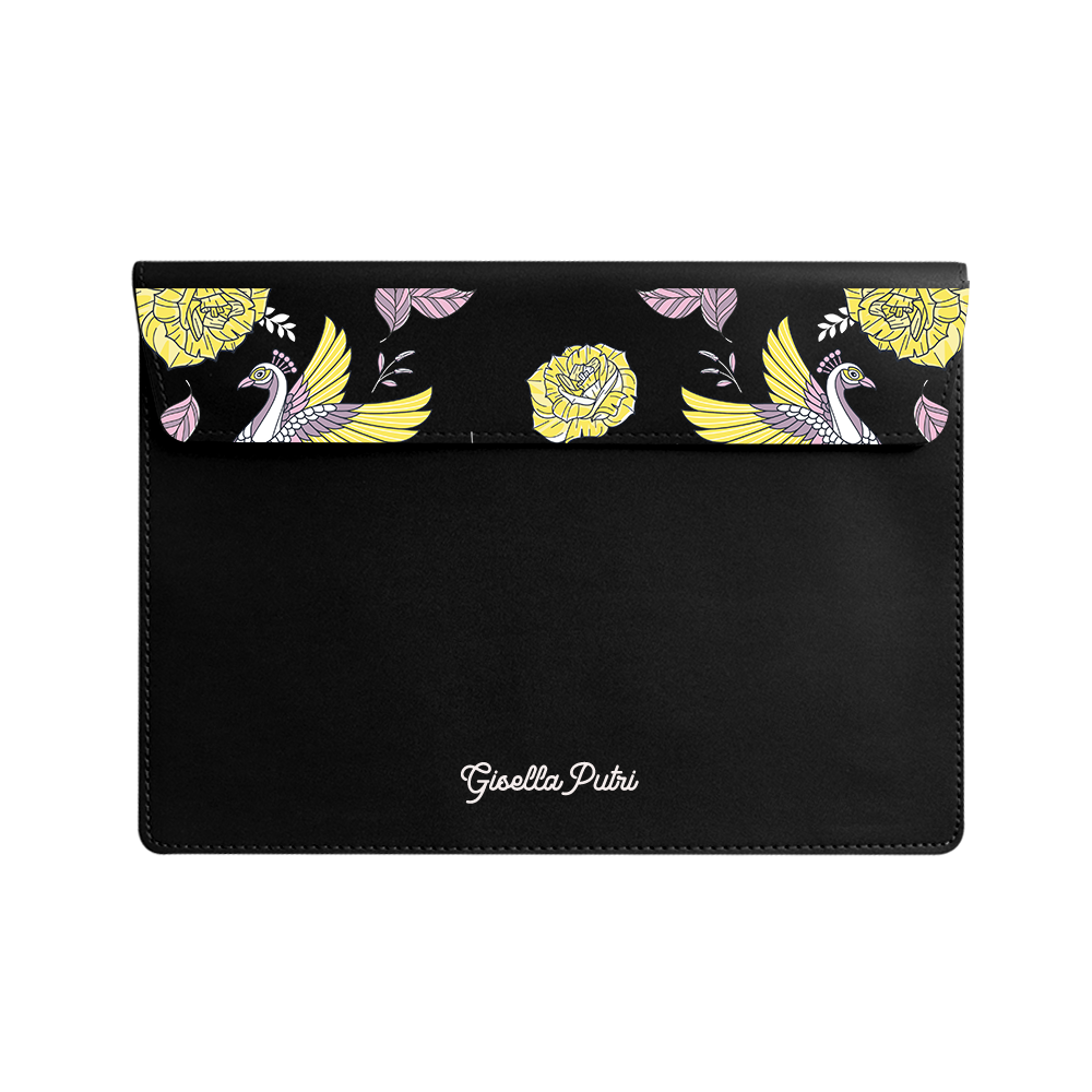 Vegan Leather Sleeve - Bird of Paradise 4.0