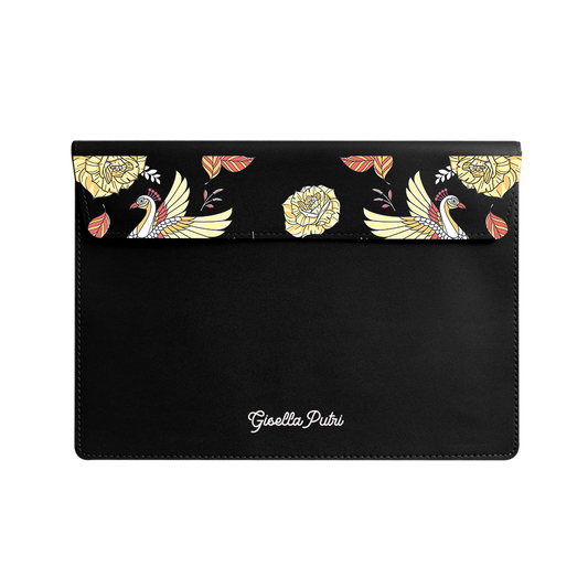 Vegan Leather Sleeve - Bird of Paradise 5.0