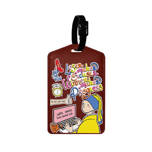 Vegan Leather Bag Tag - Ambitch