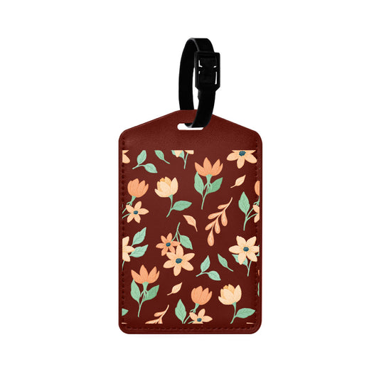 Vegan Leather Bag Tag - Birth Flower 4.0