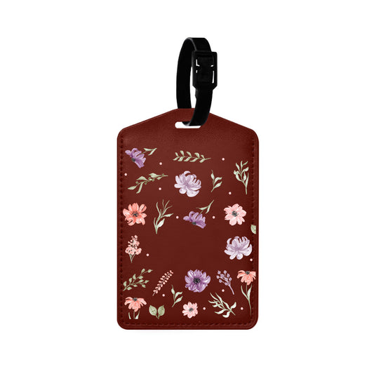 Vegan Leather Bag Tag - Botanical Garden 3.0