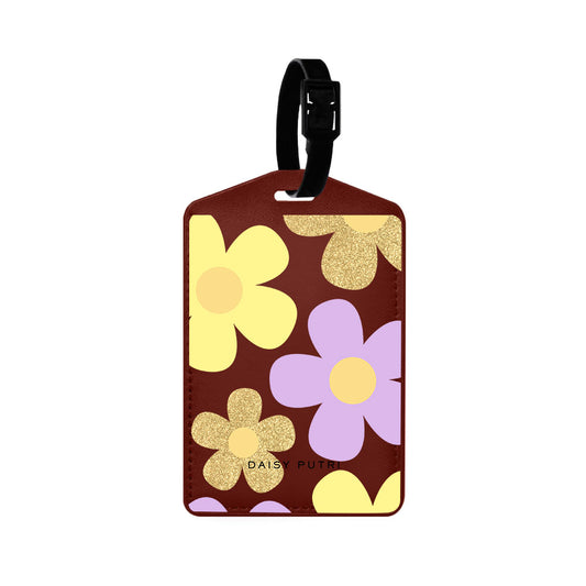 Vegan Leather Bag Tag - Daisy Twinkle