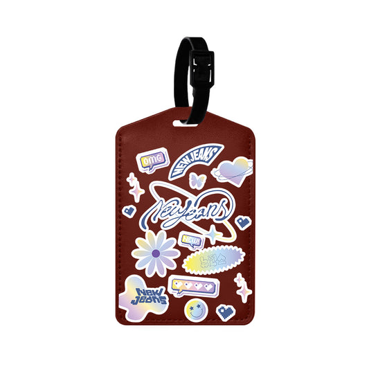 Vegan Leather Bag Tag - New Jeans OMG 2.0