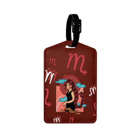 Vegan Leather Bag Tag - Scorpio