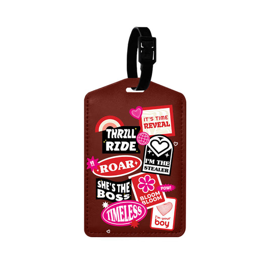 Vegan Leather Bag Tag - The Boyz Song Sticker Pack