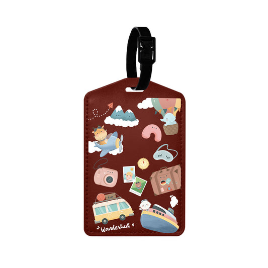 Vegan Leather Bag Tag - Travel