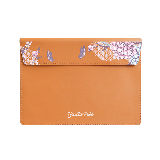 Vegan Leather Sleeve - Batik Floral