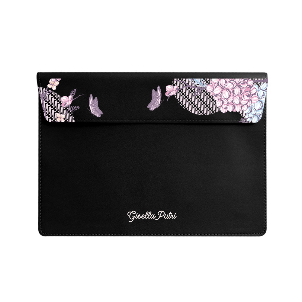 Vegan Leather Sleeve - Batik Floral