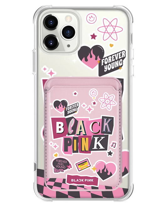 iPhone Magnetic Wallet Case - Blackpink Forever Young