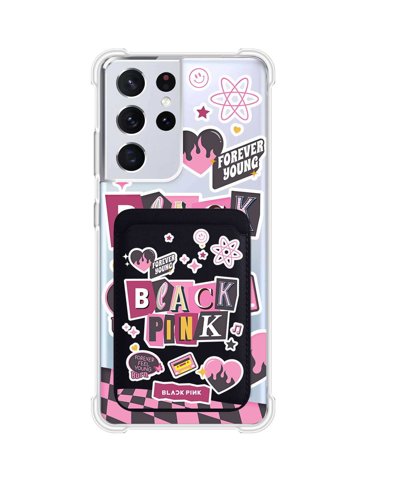 Android Magnetic Wallet Case - Blackpink Forever Young