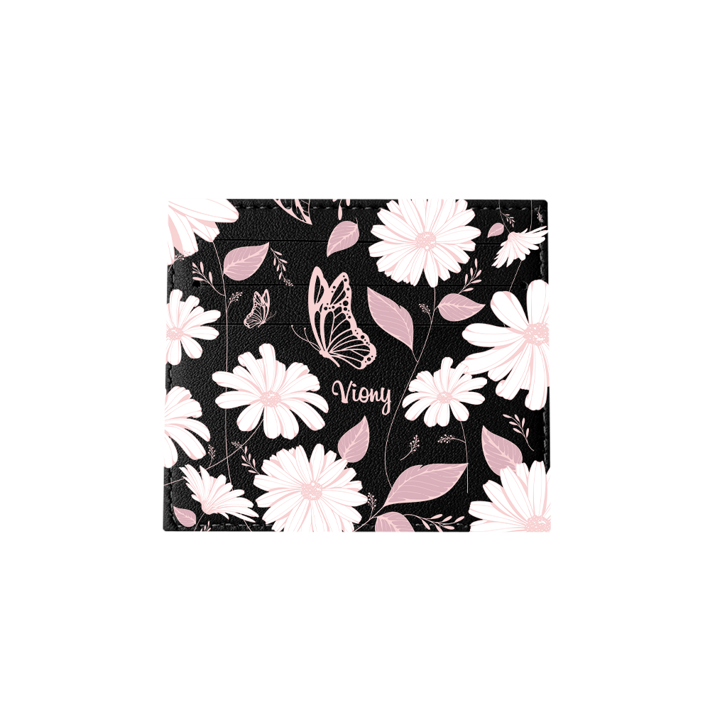 6 Slots Card Holder - Butterfly & Daisy