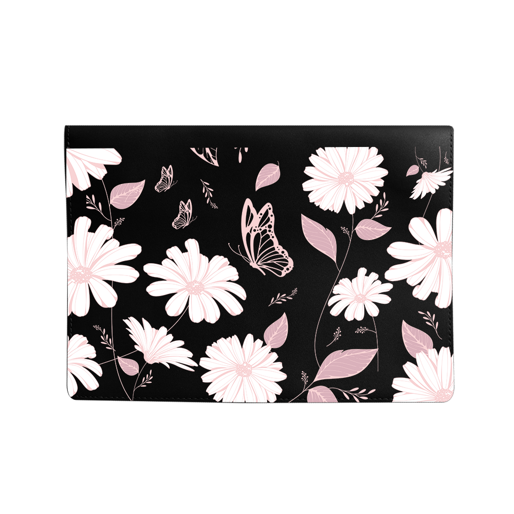 Vegan Leather Sleeve - Butterfly & Daisy