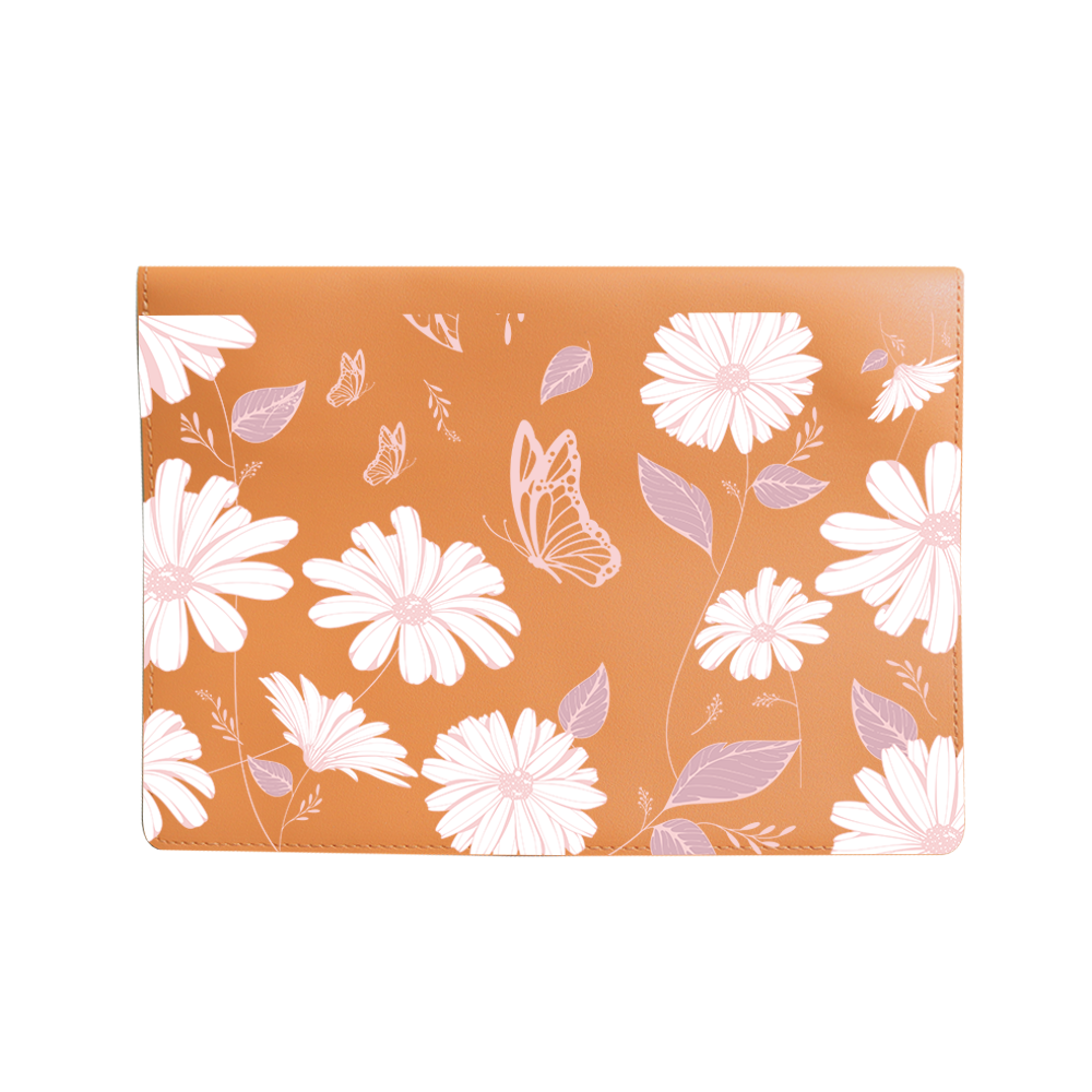 Vegan Leather Sleeve - Butterfly & Daisy