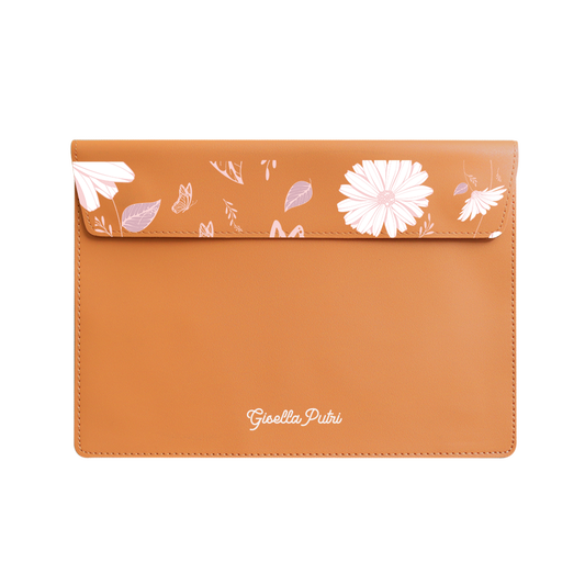 Vegan Leather Sleeve - Butterfly & Daisy