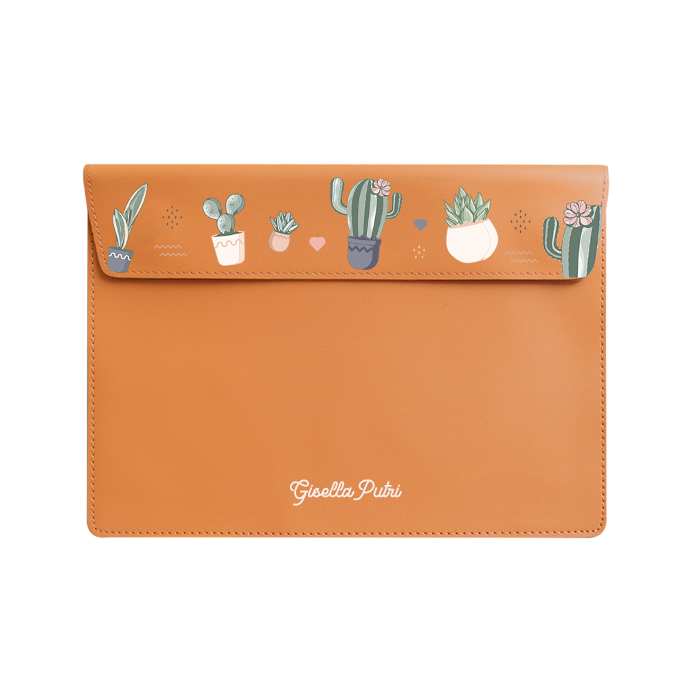 Vegan Leather Sleeve - Cactus 2.0