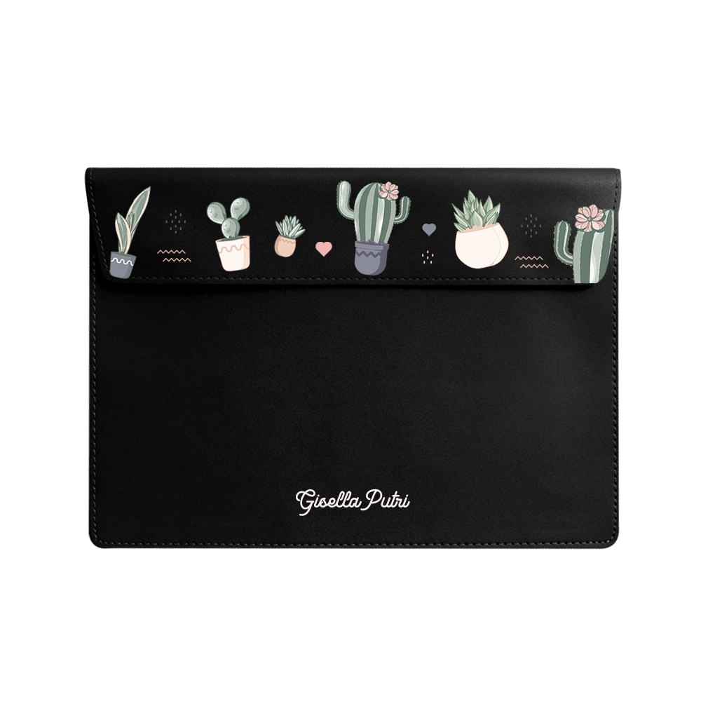 Vegan Leather Sleeve - Cactus 2.0