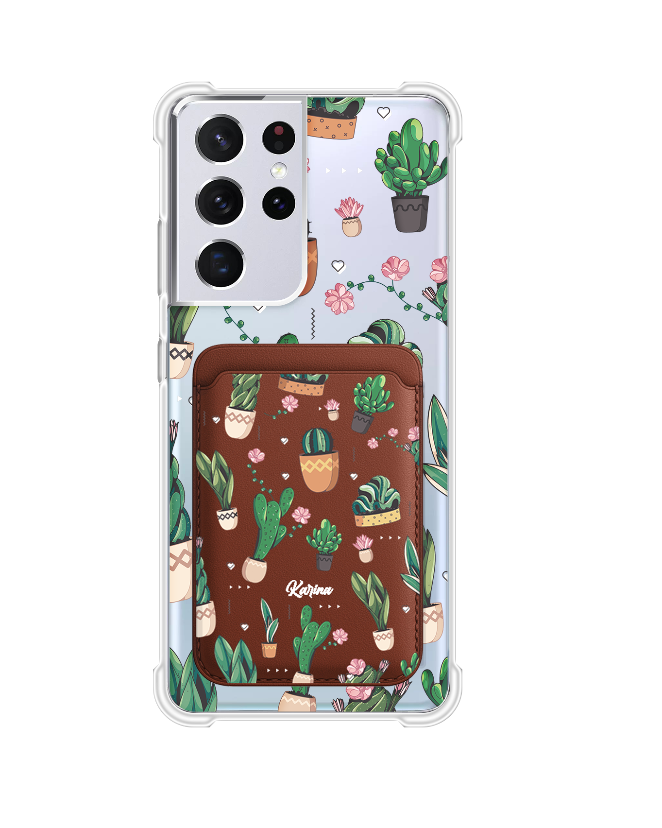 Android Magnetic Wallet Case - Cactus 3.0