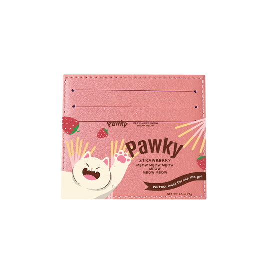 6 Slots Card Holder - Pawky Cat