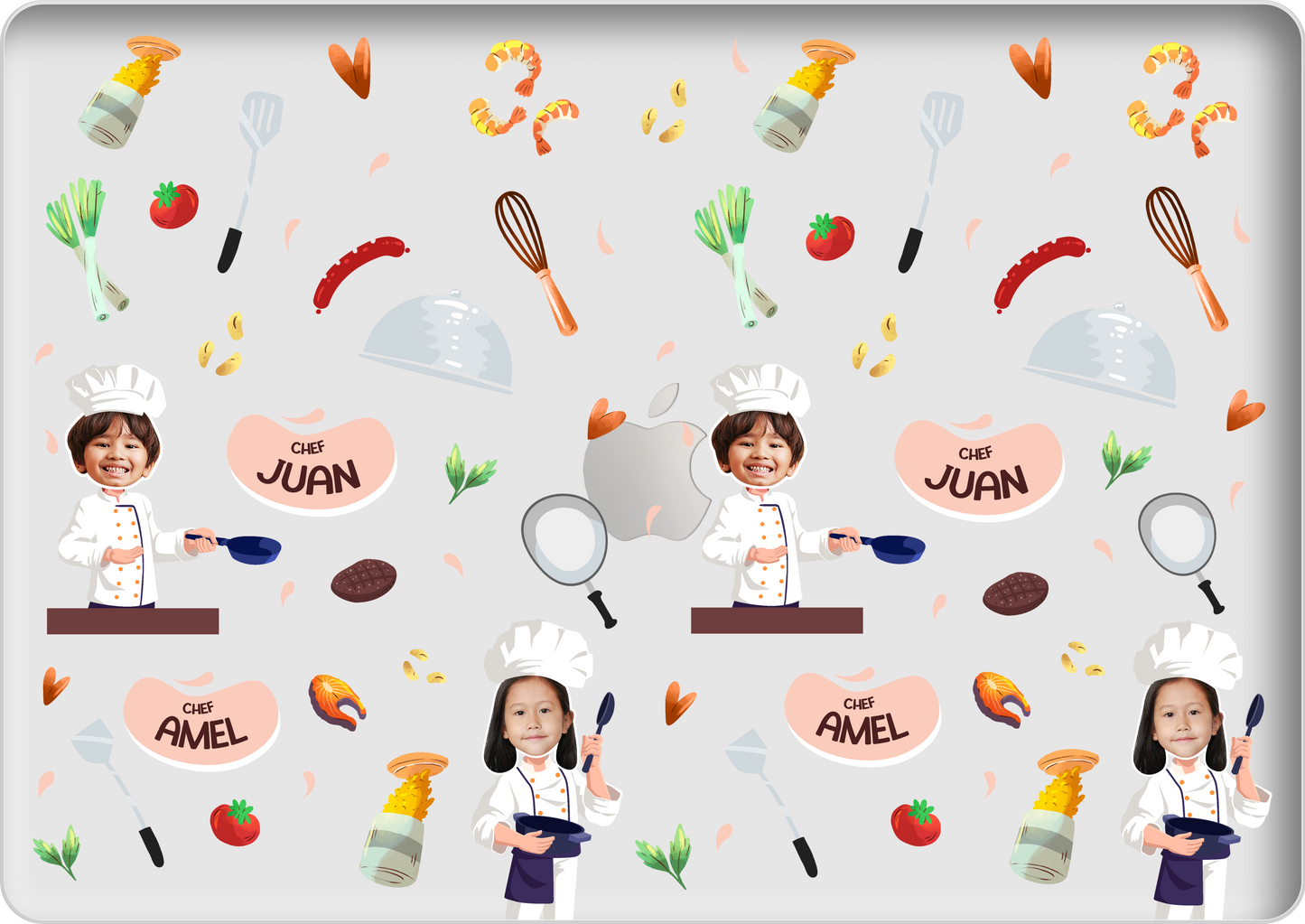 Macbook Snap Case - Face Grid Dream Chef