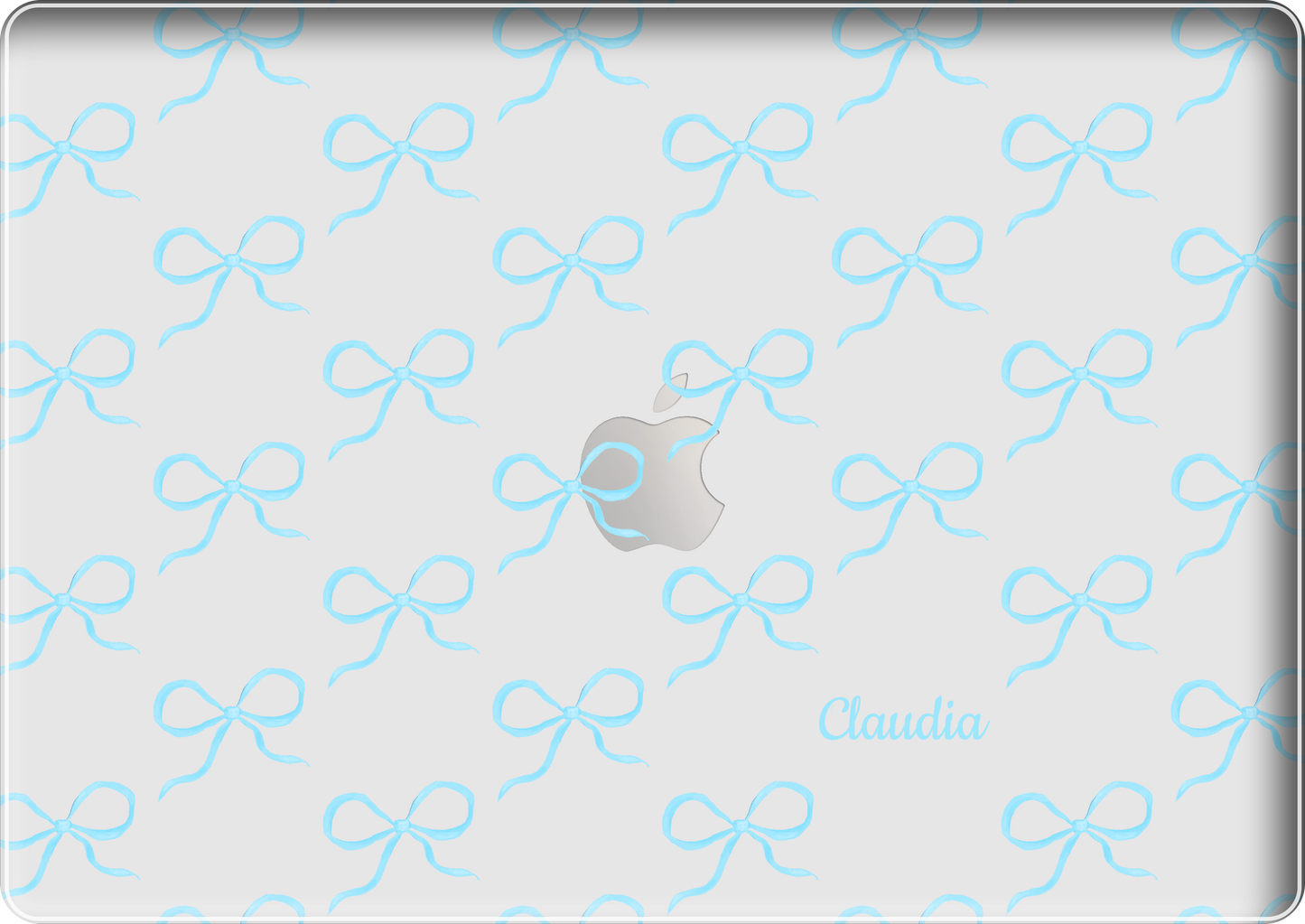 MacBook Snap Case - Coquette Blue Bow