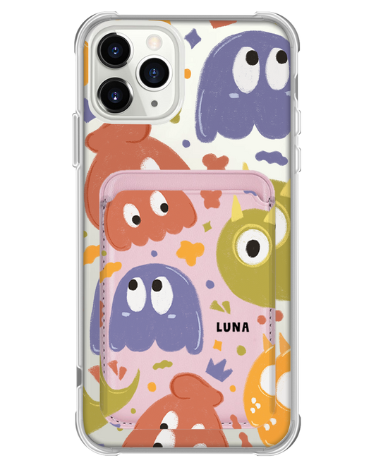 iPhone Magnetic Wallet Case - Cute Monster 1.0