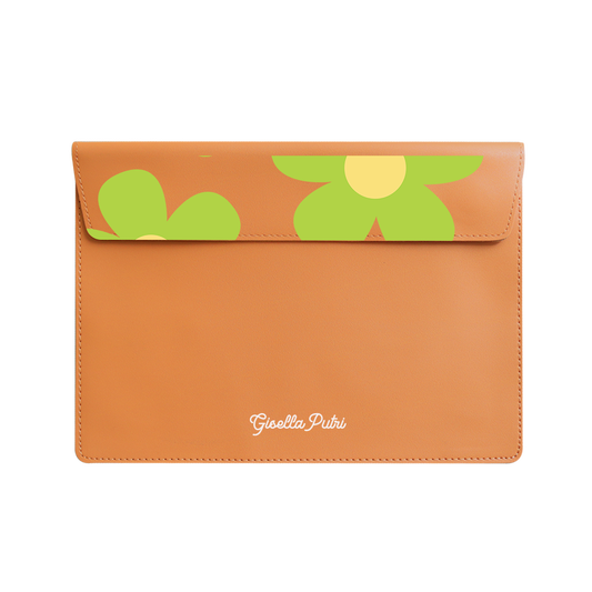 Vegan Leather Sleeve - Daisy Bloom