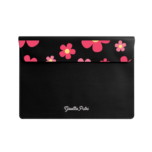 Vegan Leather Sleeve - Daisy Blush