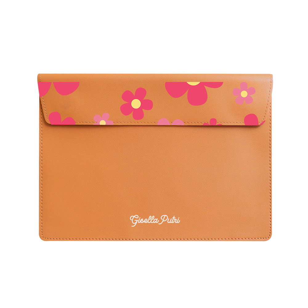 Vegan Leather Sleeve - Daisy Blush