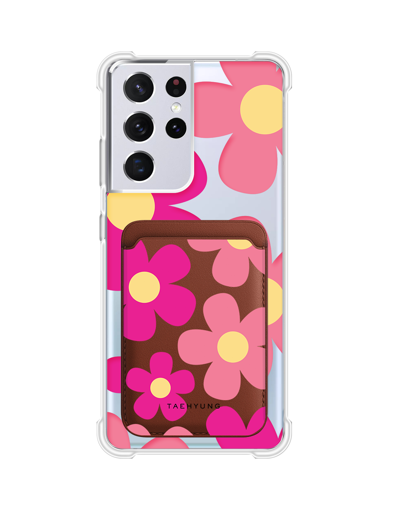 Android Magnetic Wallet Case - Daisy Delight