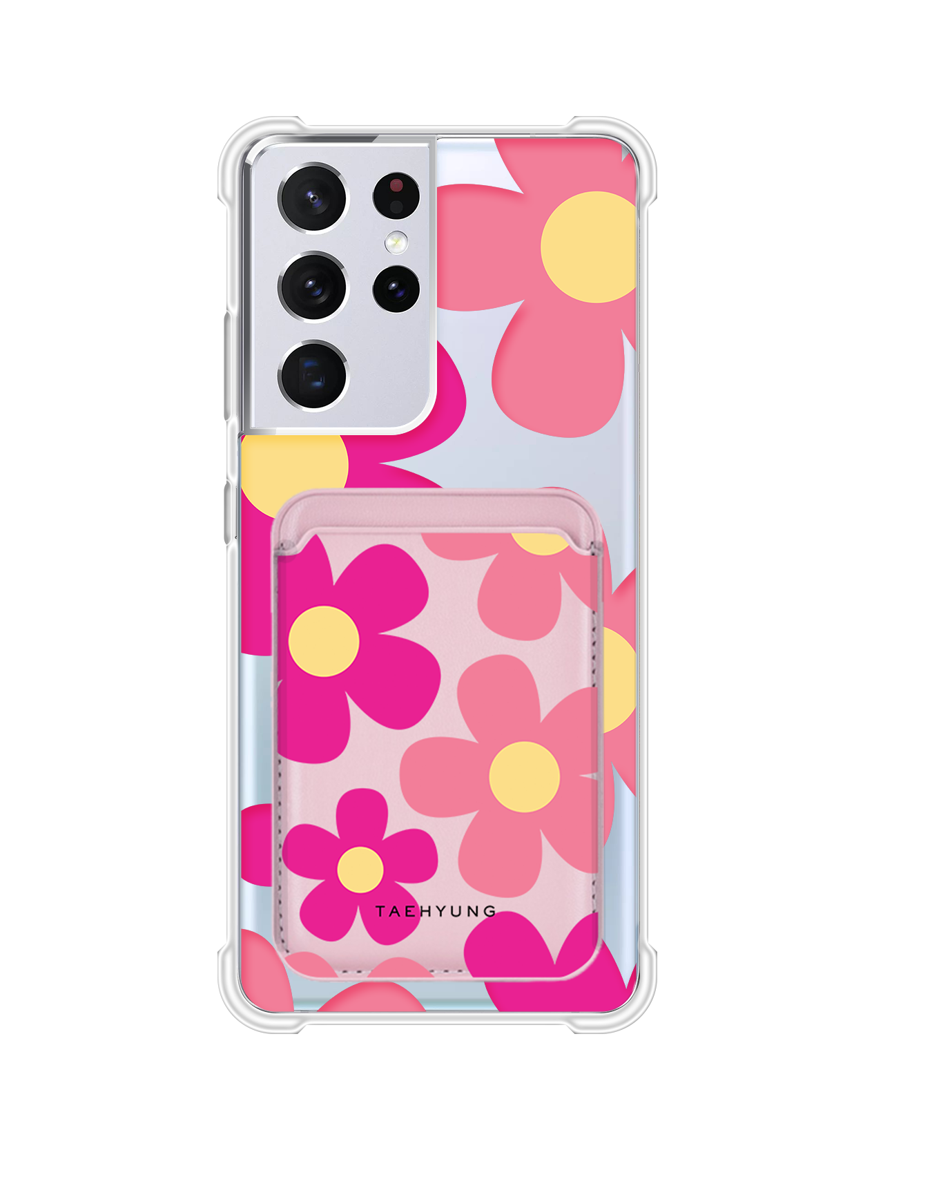 Android Magnetic Wallet Case - Daisy Delight