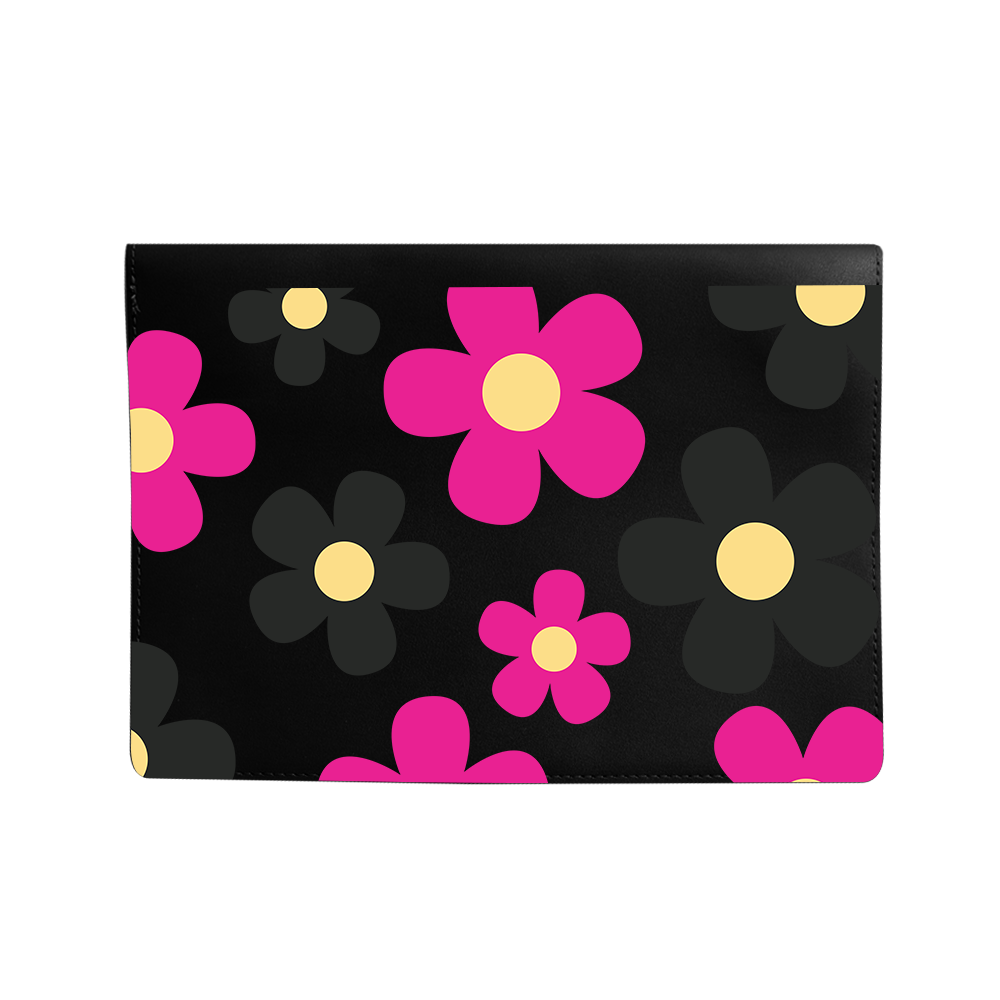 Vegan Leather Sleeve - Daisy Hot Pink