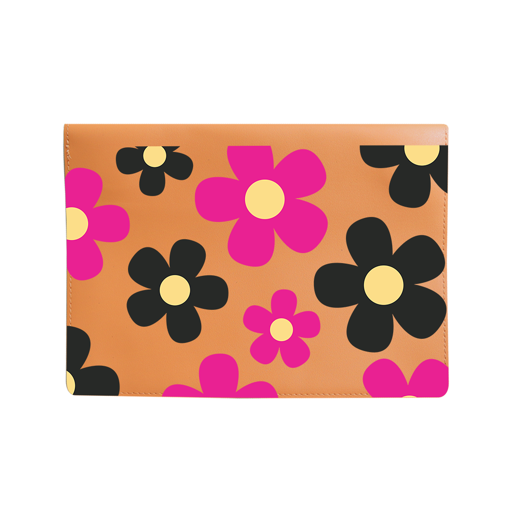 Vegan Leather Sleeve - Daisy Hot Pink
