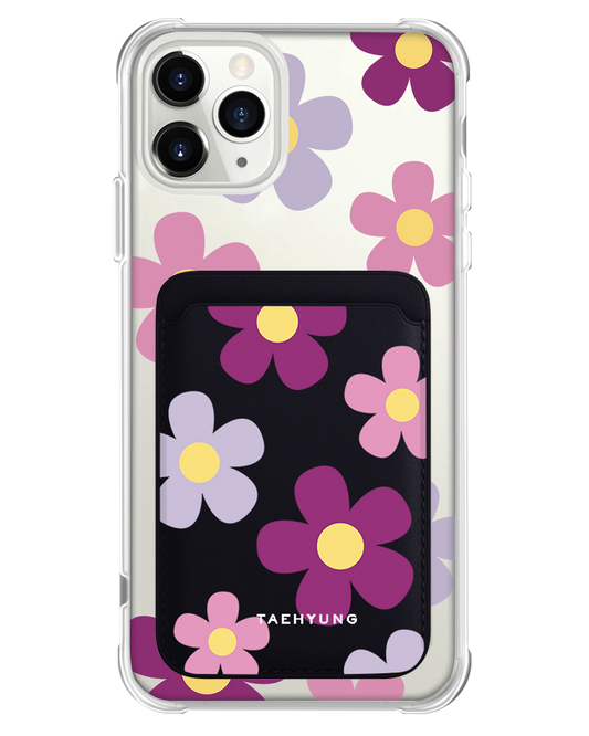 iPhone Magnetic Wallet Case - Daisy Paradise