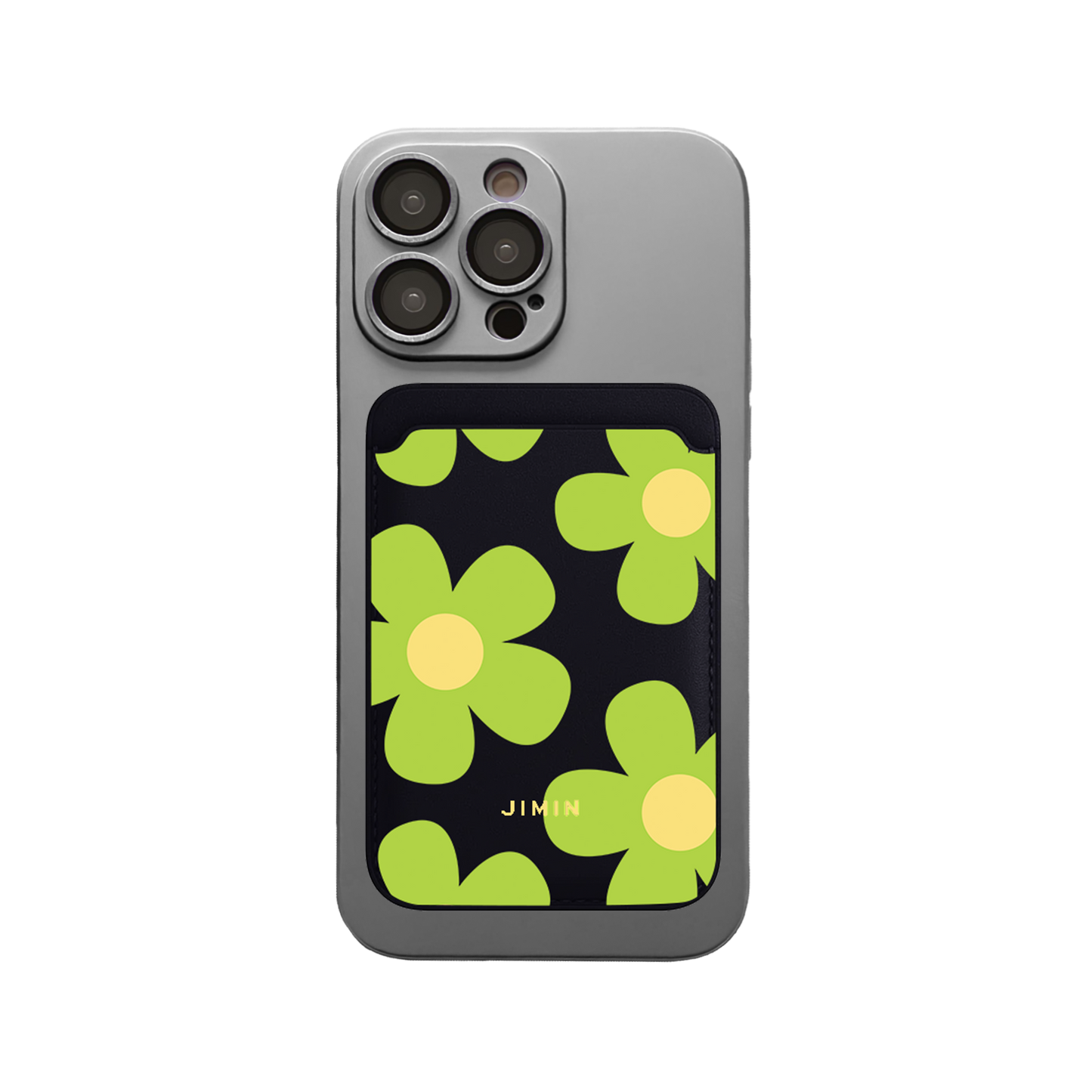 iPhone Magnetic Wallet Silicone Case - Daisy Bloom