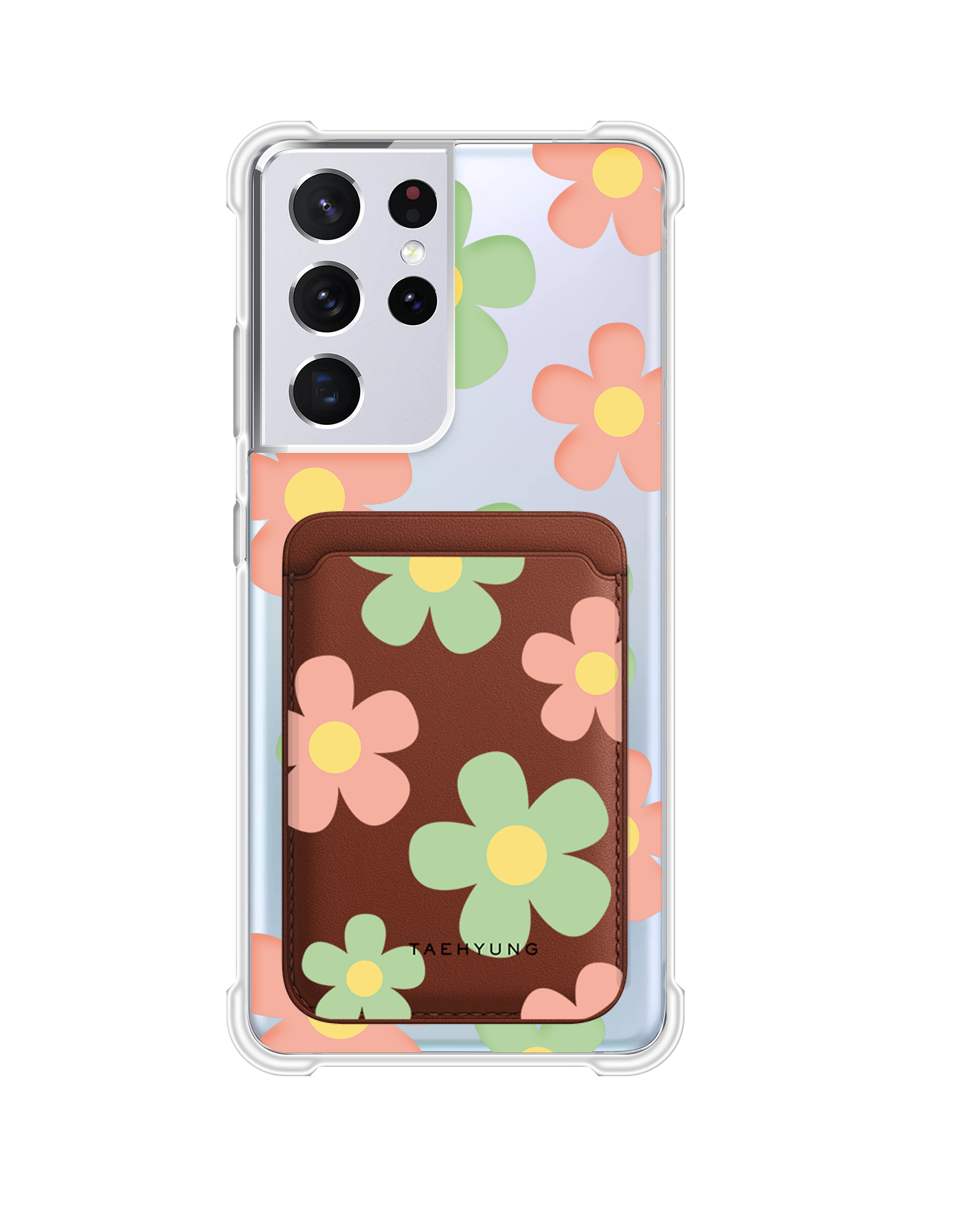 Android Magnetic Wallet Case - Daisy Spring
