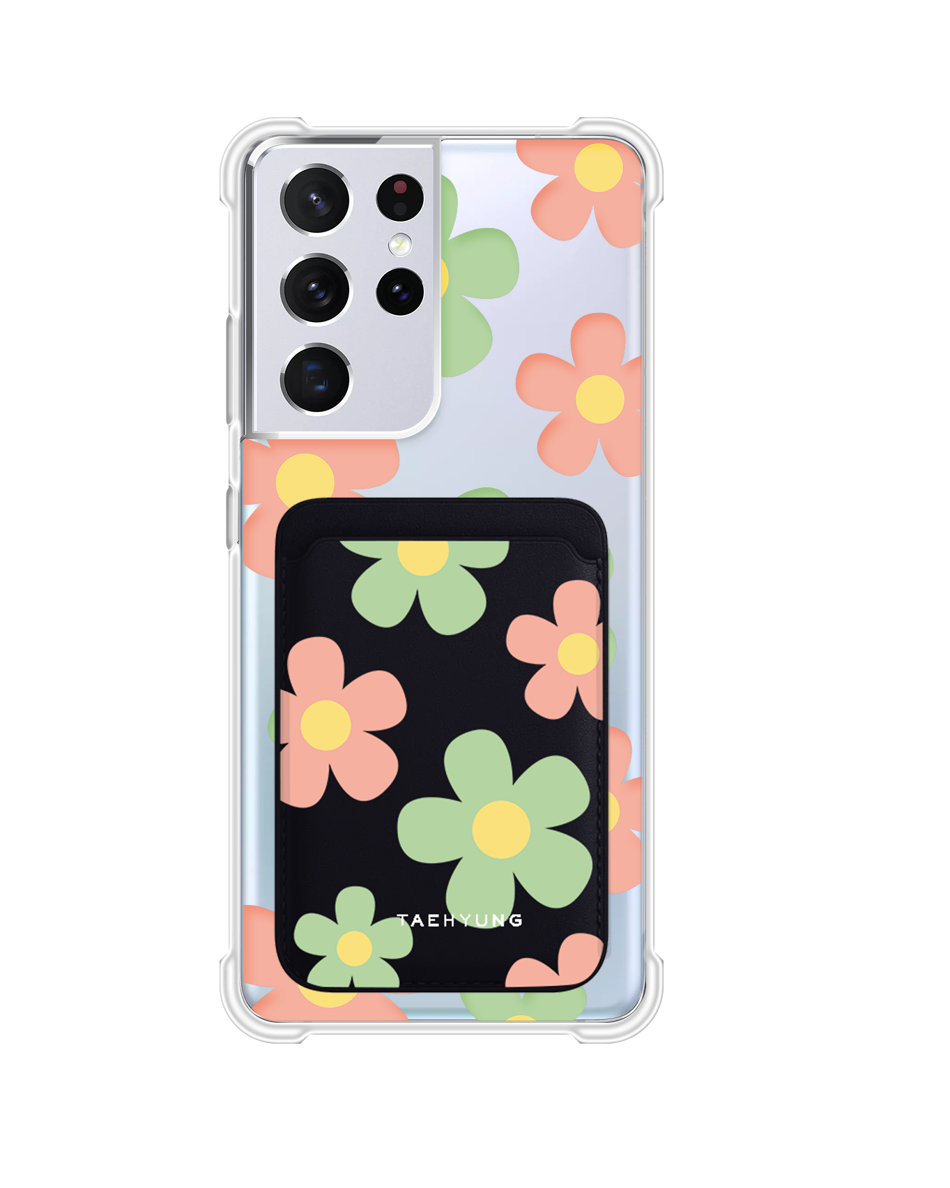 Android Magnetic Wallet Case - Daisy Spring
