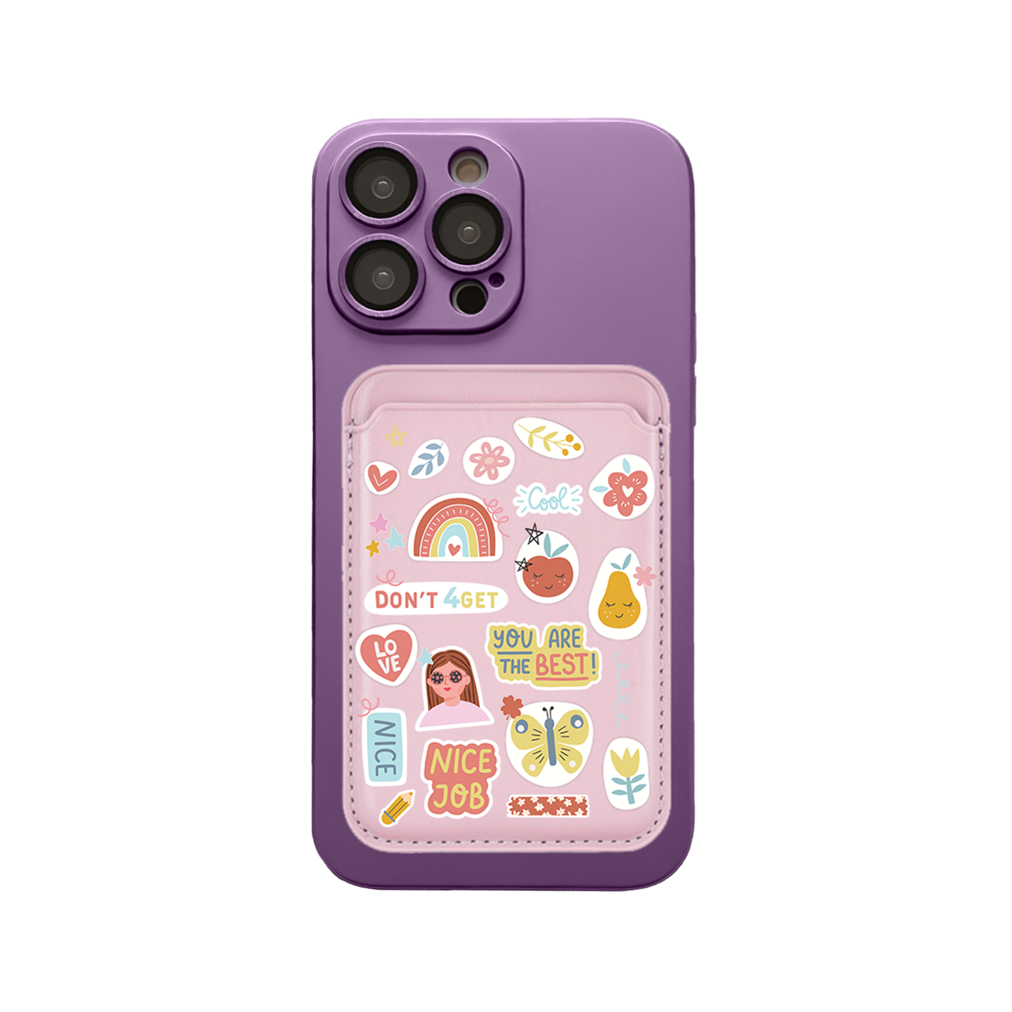 iPhone Magnetic Wallet Silicone Case - You are The Best 1.0