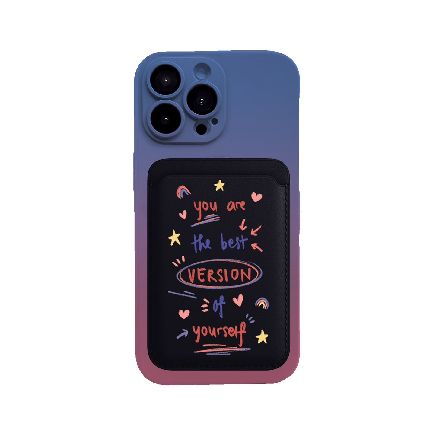 iPhone Magnetic Wallet Silicone Case - Love Yourself