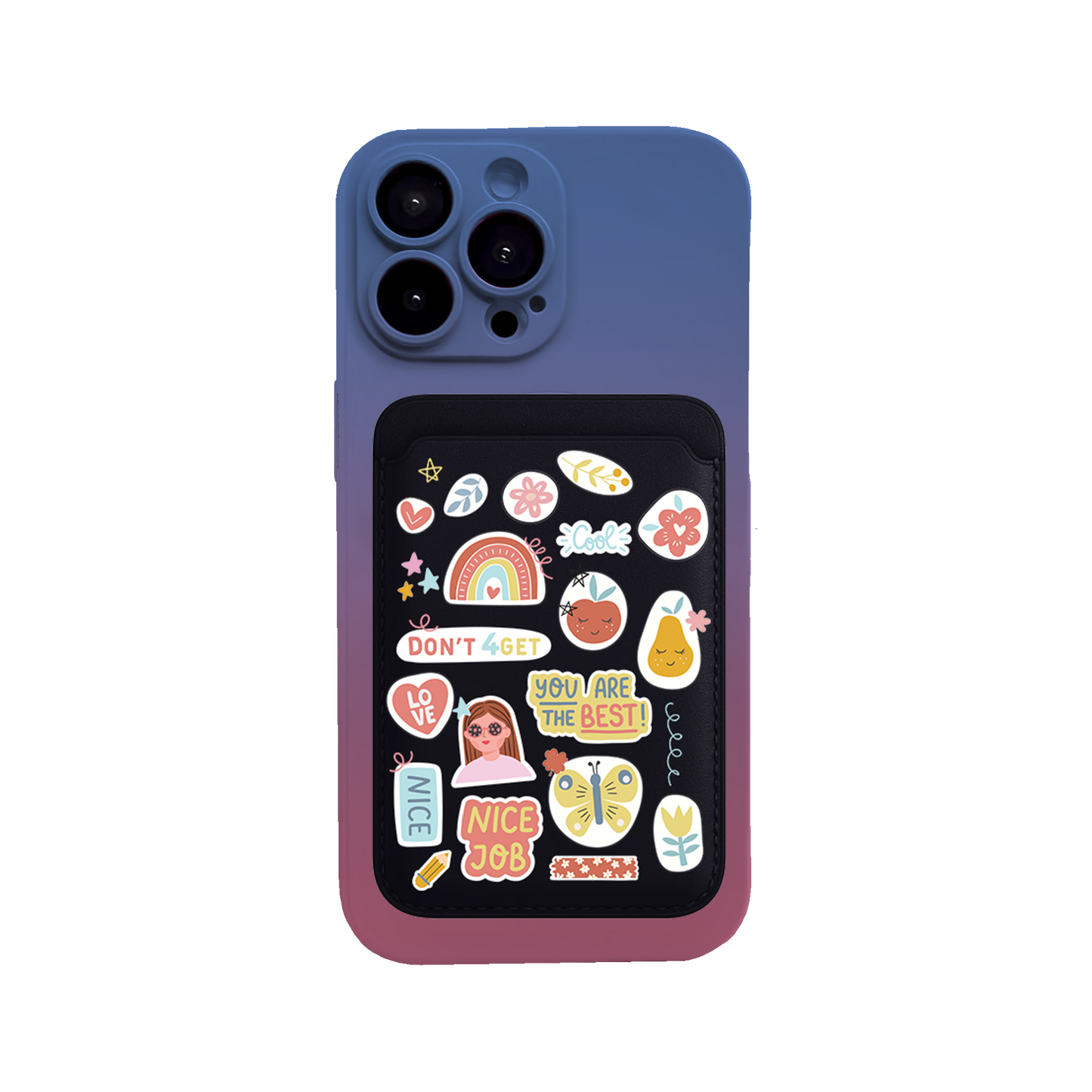 iPhone Magnetic Wallet Silicone Case - You are The Best 1.0