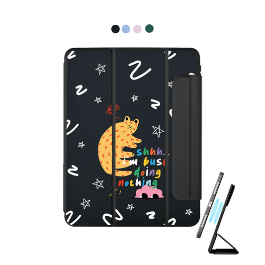 iPad Detachable Flip Cover - Busy Doing Nothing