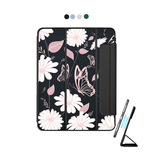 iPad Detachable Flip Cover - Butterfly & Daisy