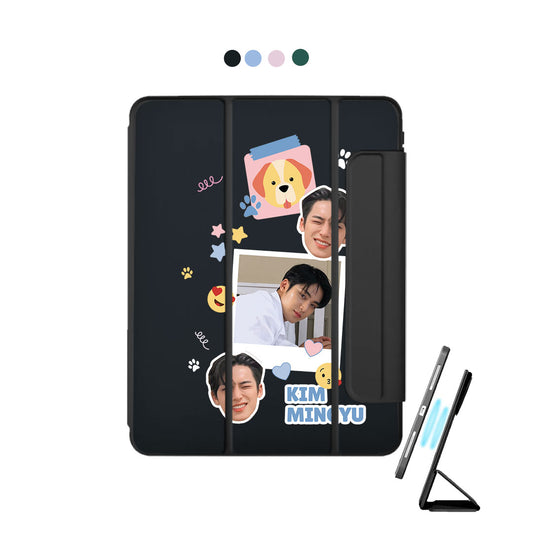 iPad Detachable Flip Cover - Face Grid Seventeen